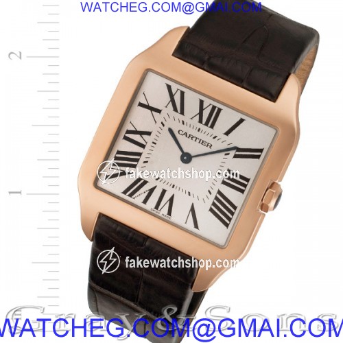 Cartier W2006951 Dumont Manual Male 18k Pink Gold