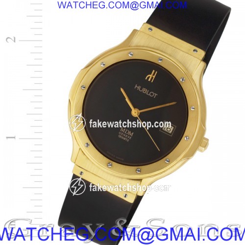 Hublot 172395 M D M Quartz Male 18k yellow gold