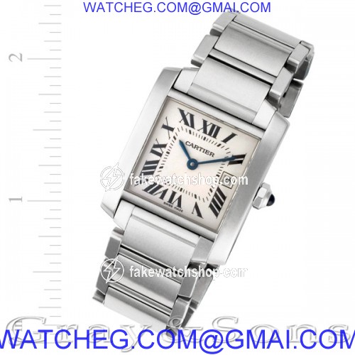 Cartier W51011Q3 Tank Francaise Quartz Unisex Stainless Steel