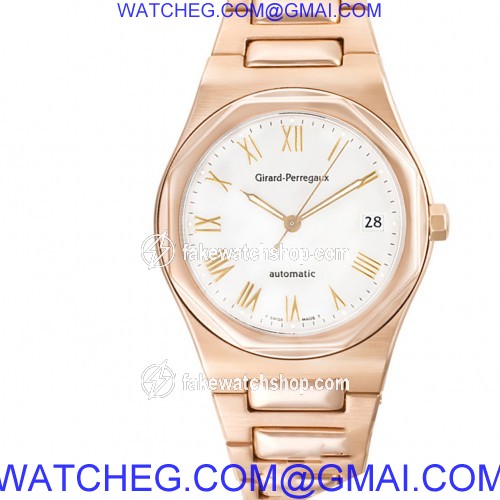 Girard Perregaux 8010 Laureato Automatic Male 18k rose gold
