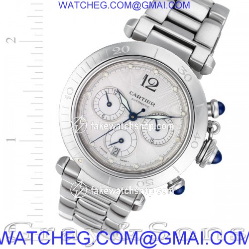 Cartier w31030h3 Pasha Chronograph Automatic Male Stainless Steel
