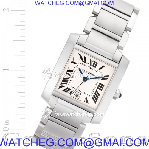 Cartier w51002Q3 Tank Francaise Automatic Male Stainless Steel