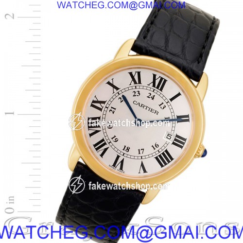 Cartier W6700455 Ronde Solo Quartz Male 18k yellow gold