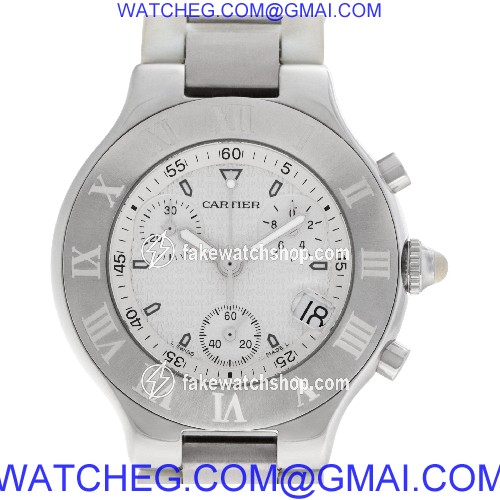 Cartier W10184U2 Chronoscaph 21 Quartz Unisex Stainless Steel