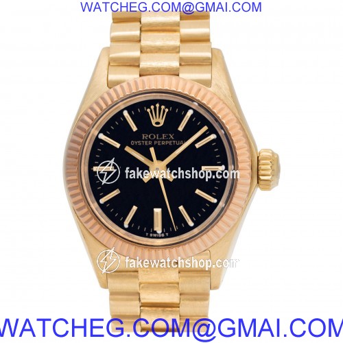 Rolex 6802 Oyster Perpetual Automatic Female 18k yellow gold