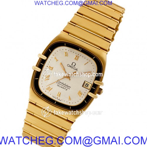 Omega 1431 Constellation Quartz Unisex 18k yellow gold