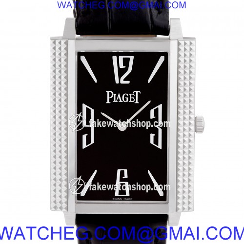 Piaget GOA30161 Black Tie Manual Male 18k White Gold