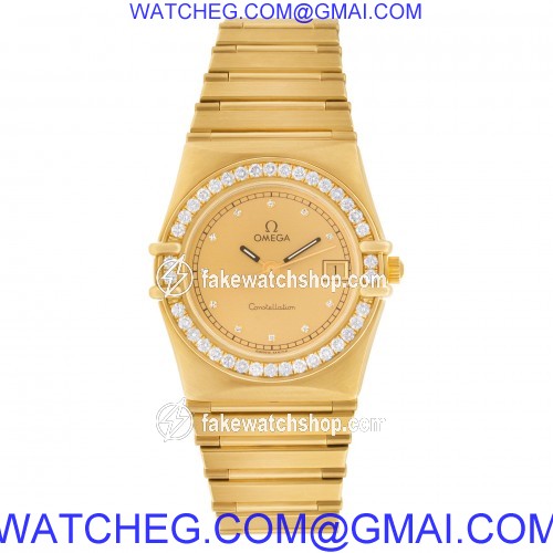 Omega Omega 3061 Constellation Quartz Female 18k yellow gold