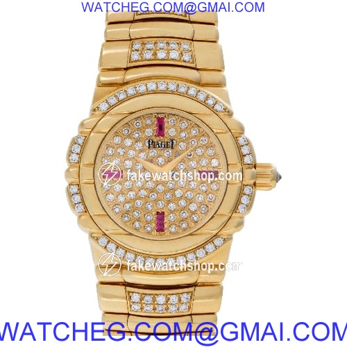 Piaget 16035 M 404 D Tanagra Quartz Female 18k Yellow Gold