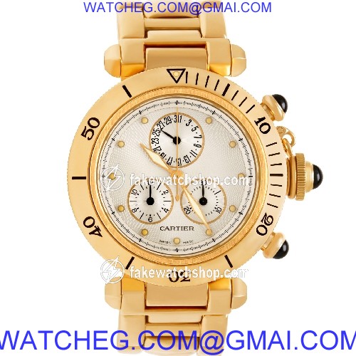 Cartier 1353 Pasha Quartz Unisex 18k yellow gold