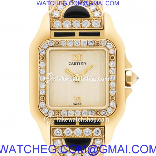 Cartier Art Deco Panthere Quartz Female 18k yellow gold