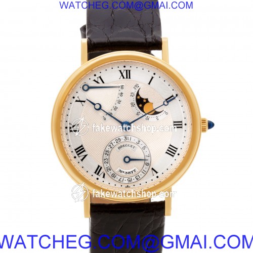 Breguet 3130 Power Reserve Manual Male 18k yellow gold