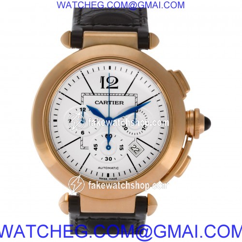 Cartier w3019951 Pasha Automatic Male 18k Pink Gold