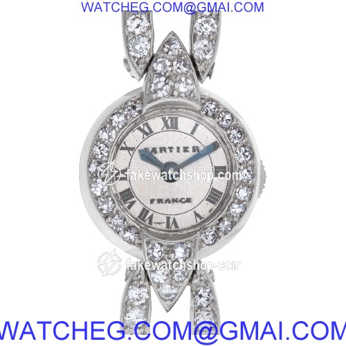 Cartier 92826 Cocktail Manual Female Platinum