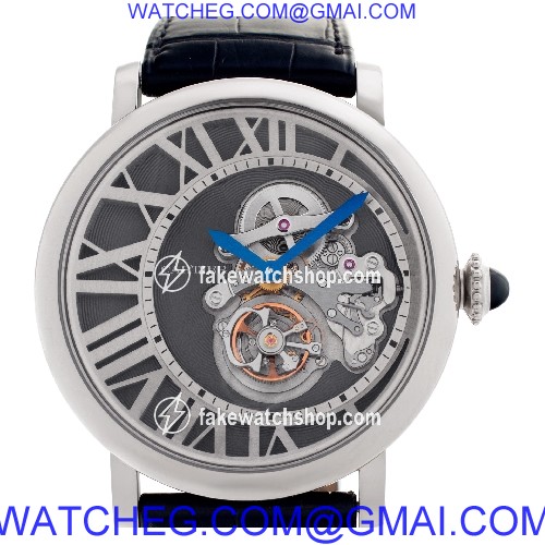 Cartier W1556214 Rotonde Manual Male 18k White Gold