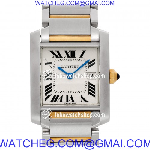 Cartier W51012Q4 Tank Francaise Quartz Female Stainless Steel