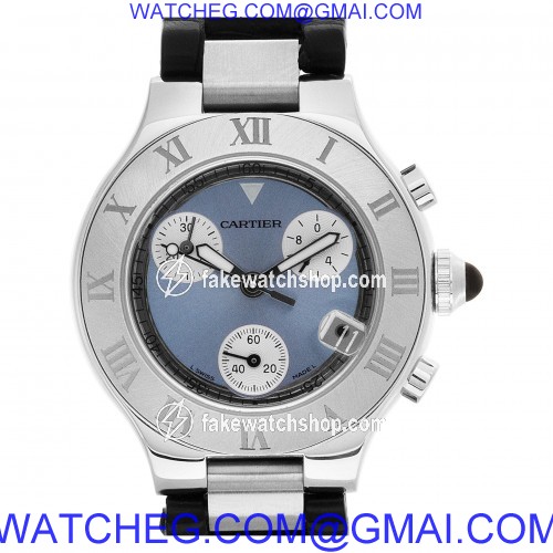 Cartier 2996 Chronoscaph 21 Quartz Unisex Stainless Steel