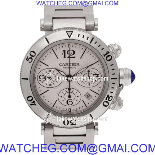 Cartier W31089M7 Pasha Seatimer Chrono Automatic Male Stainless Steel