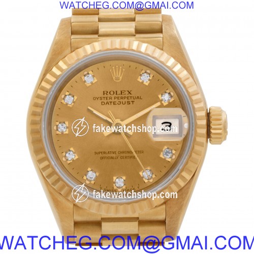 Rolex 6917 Datejust Automatic Female 18k Yellow Gold