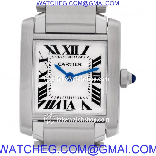 Cartier W51008Q3 Tank Francaise Quartz Female Stainless Steel