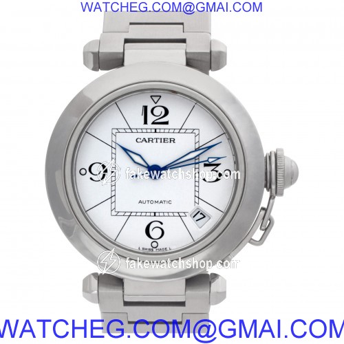 Cartier w31074M7 Pasha 35 Automatic Female Stainless Steel