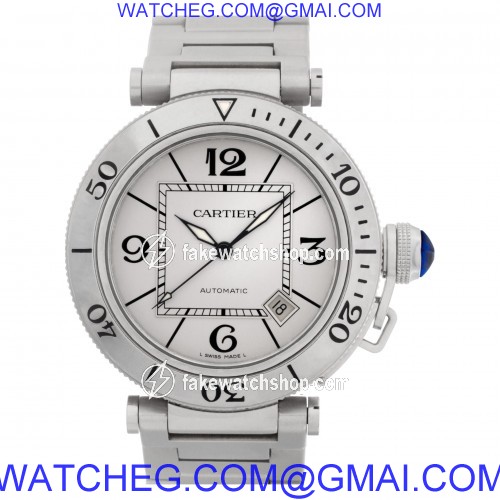 Cartier w31080m7 Pasha Seatimer Automatic Male Stainless Steel