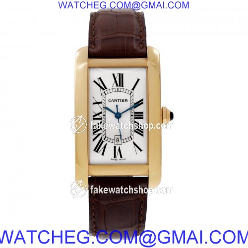 Cartier W56033156 Tank Americaine Automatic Unisex 18k Yellow Gold