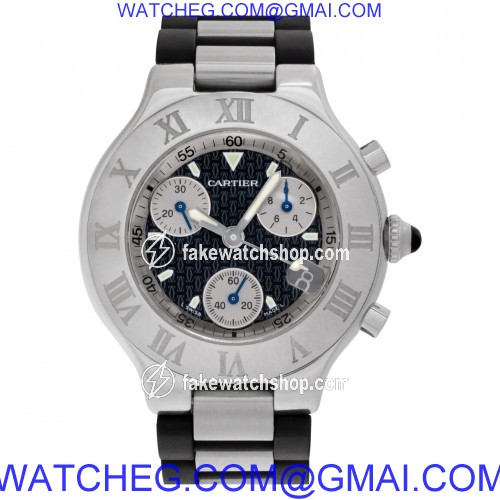 Cartier 2424 Chronoscaph Quartz Unisex Stainless Steel