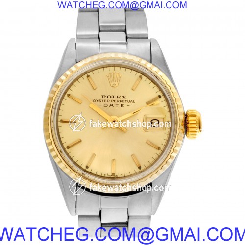 Rolex 6517 Date Automatic Female Stainless Steel
