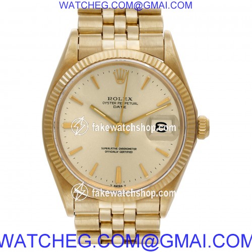 Rolex 1503 Date Automatic Unisex 14k yellow gold