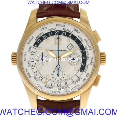 Girard Perregaux 4980 World Time Automatic Male 18k yellow gold