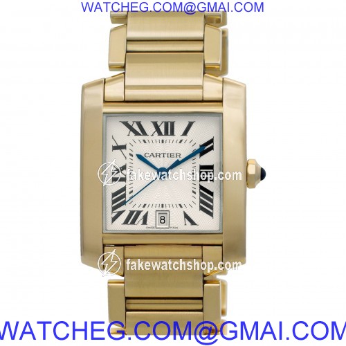 Cartier W50001R2 Tank Francaise Automatic Male 18k yellow gold