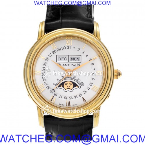 Blancpain 6395 1418 58 Leman Automatic Female 18k yellow gold