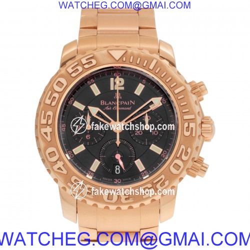 Blancpain 2285F-363063DBS Air Command Automatic Male 18k rose gold