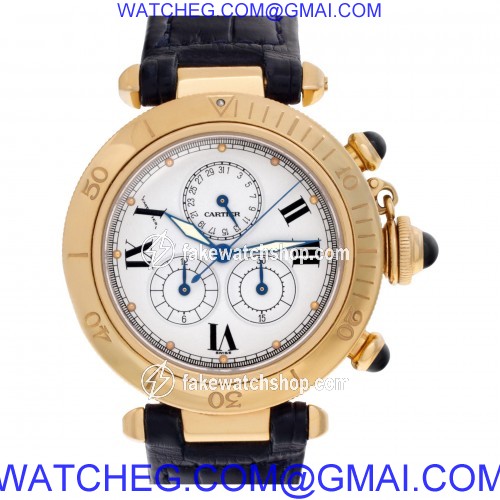 Cartier 1353 Pasha Quartz Unisex 18k Yellow Gold