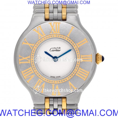Cartier 1340 Must 21 Quartz Female Stainless Steel