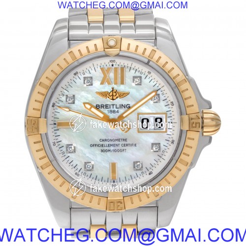 Breitling C49350 Galactic Automatic Male 18k rose gold & stainless steel