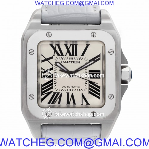 Cartier W20126X8 Santos 100 Automatic Unisex Stainless Steel