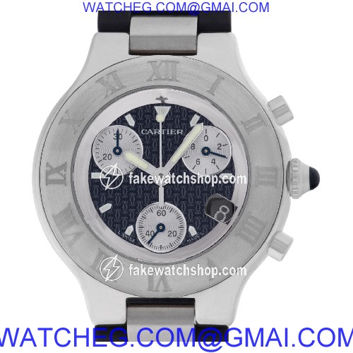 Cartier W10125U2 Chronoscaph 21 Quartz Male Stainless Steel