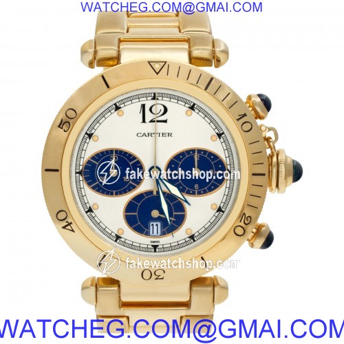 Cartier 30009 Pasha Quartz Male 18k yellow gold