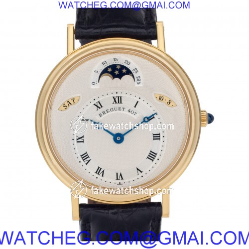 Breguet 3337ba/1e/986 Quantieme Automatic Male 18k yellow gold