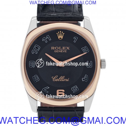 Rolex 4233/9 Cellini Manual Male 18k White and Pink Gold
