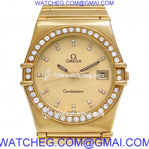 Omega 4961080 Constellation Quartz Unisex 18k yellow gold