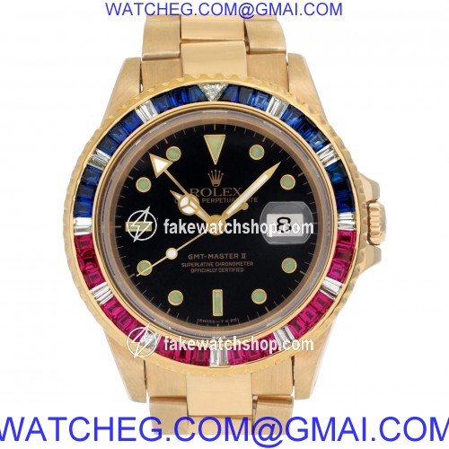 Rolex 16718 GMT-Master II Automatic Unisex 18k yellow gold