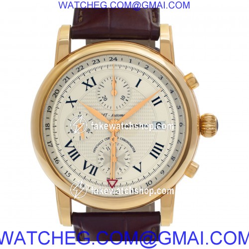 MontBlanc 102345 Star GMT Automatic Male 18k Yellow Gold
