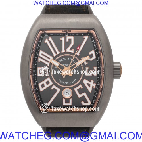 Franck Muller 45SCBLKBLKGRY Vanguard Automatic Male Titanium