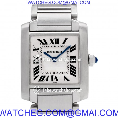Cartier W51011Q3 Tank Francaise Quartz Female Stainless Steel