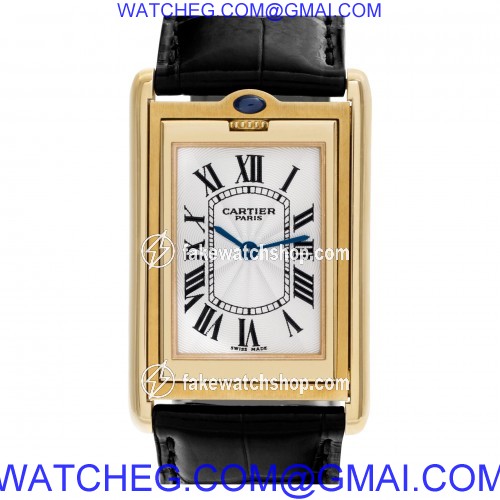Cartier 2499D Basculante Manual Unisex 18k yellow gold