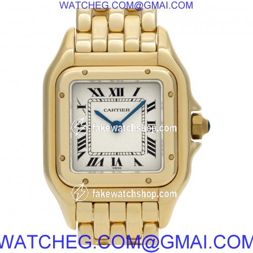 Cartier W25022B9 Panthere Quartz Female 18k Yellow Gold