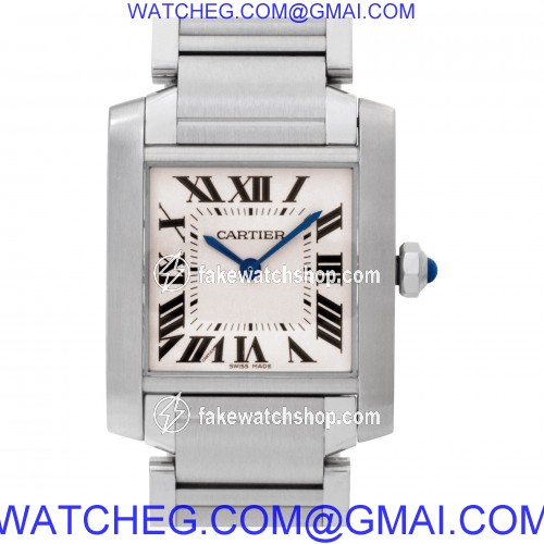 Cartier W51011Q3 Tank Francaise Quartz Female Stainless Steel